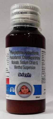 PARA250, PHENYLEPHRINE 5 & CHLORPHENIRAMINE MALEATE 2,SODIUM CITRATE 60,MENTHOL 1 SUSPENSION
