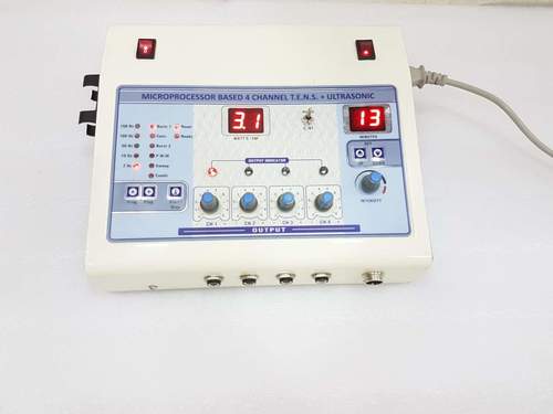 microprocessor based 4 channel tens + ultrasonic