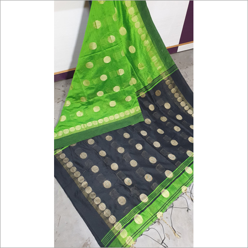 Multicolor Ladies Cotton Silk Saree