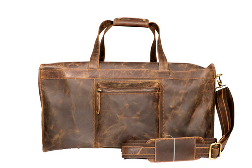 Brown Pure Leather Briefcase Bag