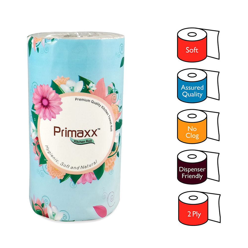 Primaxx Kitchen Tissue Rolls, Kitchen Towel Single - 2 Ply