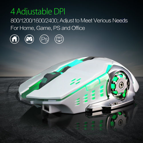 M70 Wireless Gaming Mouse, Ergonomic Surface To Reduce Hand Fatigue Built-In Rechargeable Battery Capacity Can Reach 600 Ma.