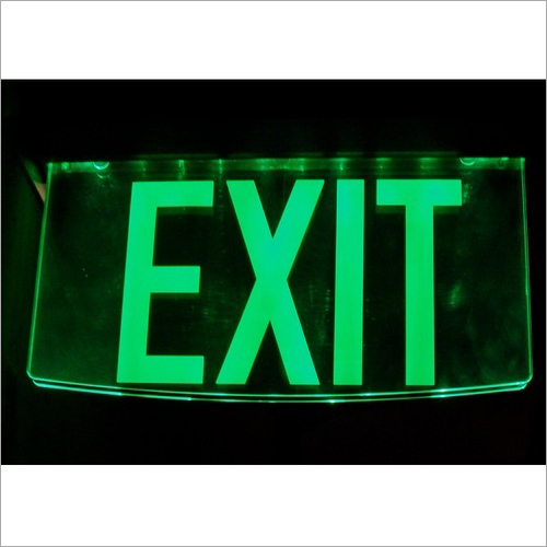 Acrylic Glow Exit Signage