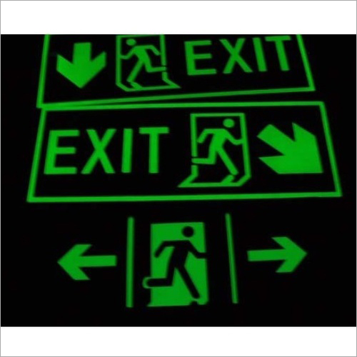 PVC Exit Glow Signage Board