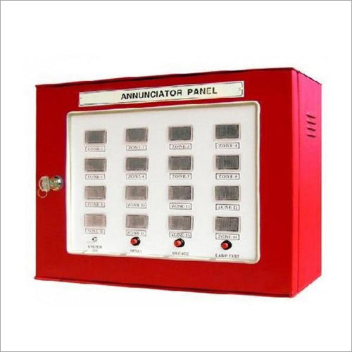 Red Wall Mounted Fire Annunciator Panel