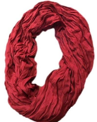 Any Color Crinkle Rayon Viscose Snood Infinity Circular Shawls