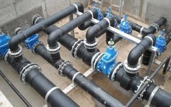 Lubricated Compressor Air Pipe Line Installation