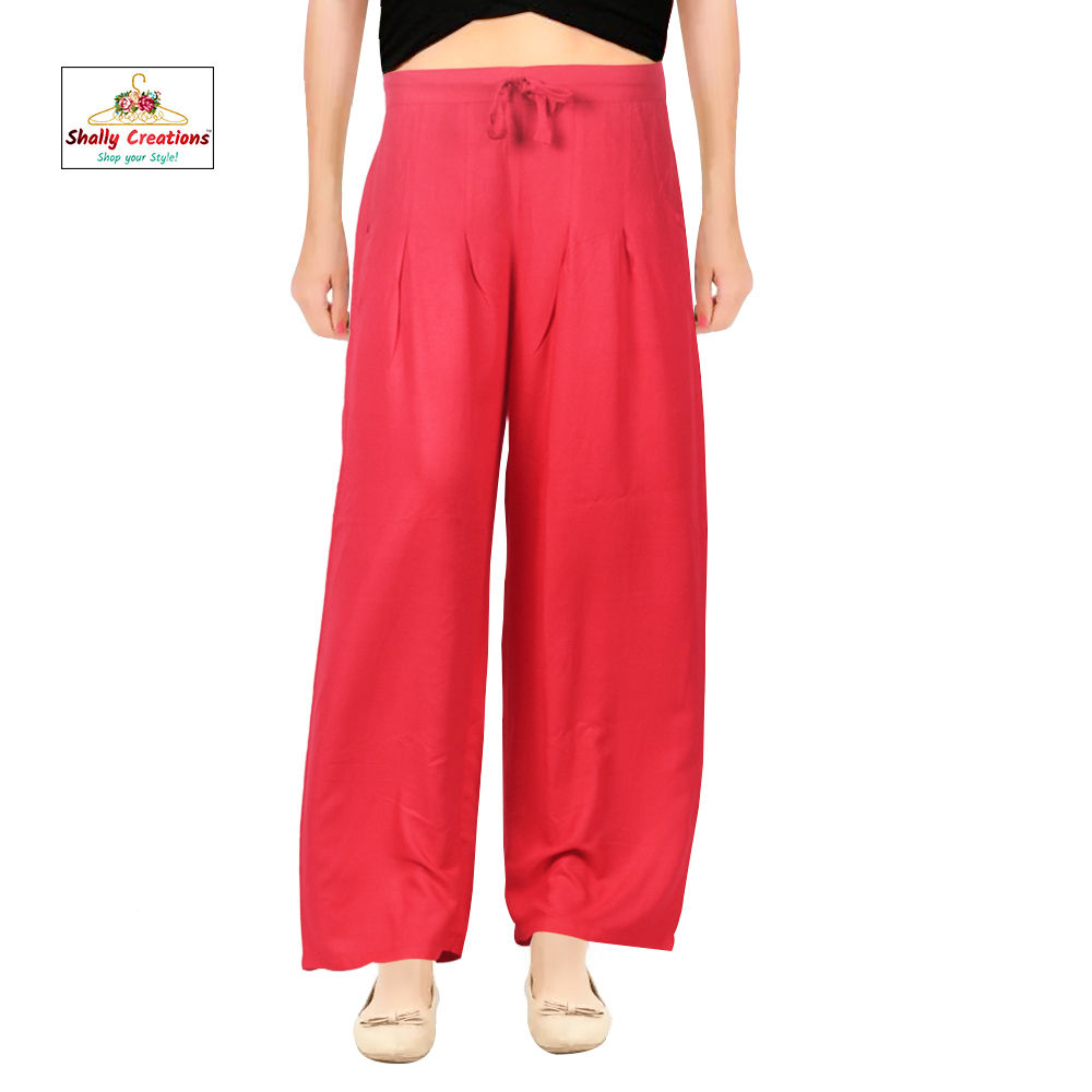 Shally Creations Plain Ladies Black Color Cotton Pant, Waist Size: 28 To 40  at Rs 190/piece in Ghaziabad