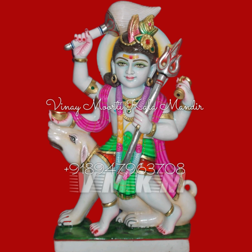 Marble Kaal Bhairav Statue