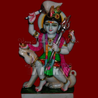 Marble Kaal Bhairav Statue