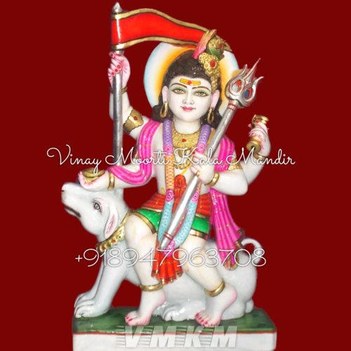 White Marble Bhairav Statue