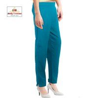 Ladies Stretch Cotton Pant (Half Elastic)