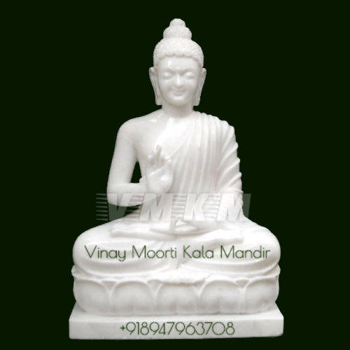 White Marble Buddha Statue