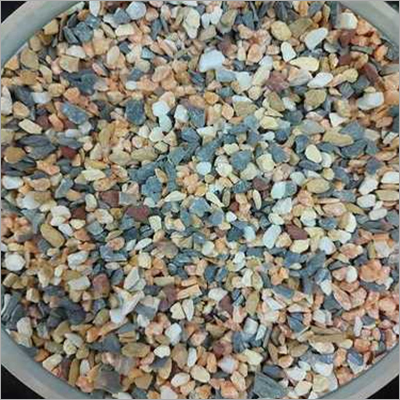 Natural multi color marble crushed chips round mix marble aggregate