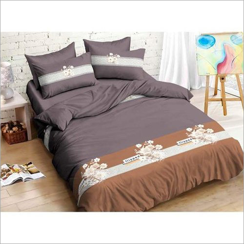 Glace Cotton Printed Double Bed Sheets