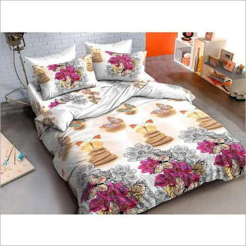 Glace Cotton Designer Printed Bed Sheets