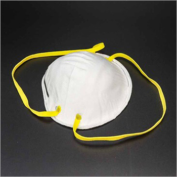 Cup Style FFP2 Face Mask With Yellow Lanyard