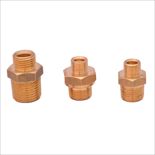 Brass Male Connector Max Tolerance: 0.1 Millimeter (Mm)