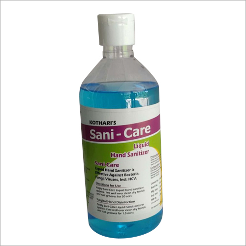 80 Percent Sani Care Liquid Hand Sanitizer - 100 ml Airtight Bottle | Suitable for Homes, Hospitals, Clinics - Nourishes & Moisturizes Hands