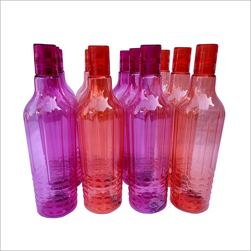 1 Ltr Fridge Bottle - Food Grade Plastic, 1 Ltr Capacity, Pink & Purple Colors | Screw Cap, Leak-Resistant Design, Versatile for Home & Office