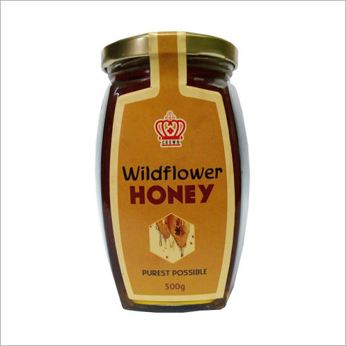 500 GM Wildflower Honey - 24 Months Shelf Life | Smooth Texture Easy to Dilute Loaded with Health Nutrients Sweet Taste