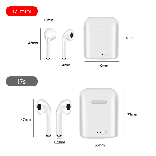 Mini Bluetooth 5.0 TWS Small Wireless Earphone i7 Mini 