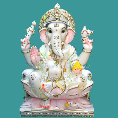 White Marble Ganesh Statue