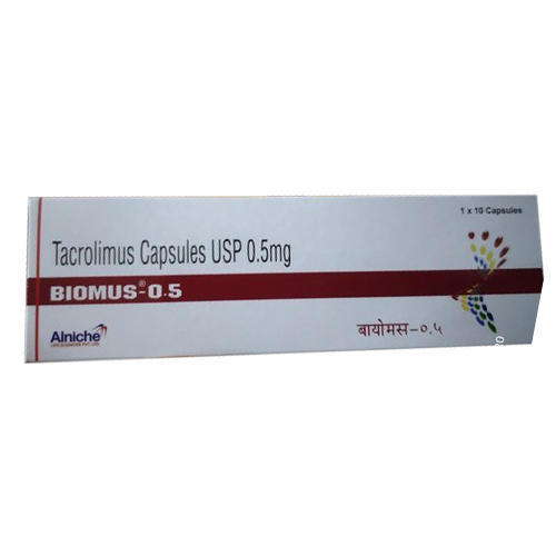 बायोमस 0.5MG टैक्रोलिमस कैप्सूल