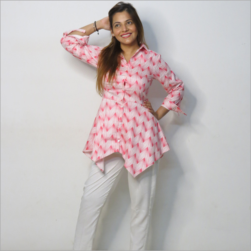 Ladies Designer Long Top With Pant