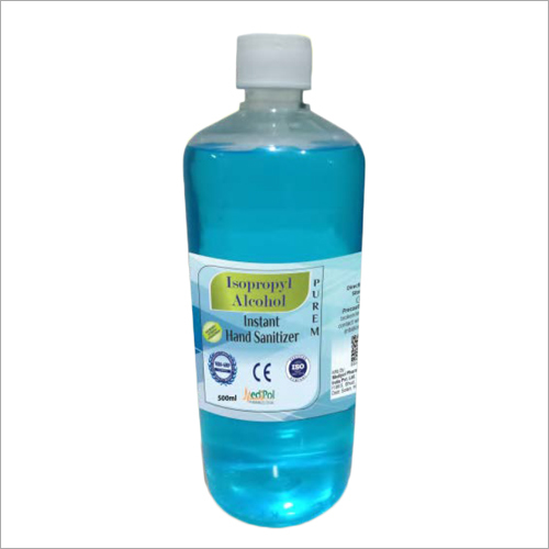 500 ML Purem Isopropyl Alcohol Instant Hand Sanitizer - 500 ML Volume, Blue Color, Shelf Life 24 Months | For All Ages, Moisturizing Formula