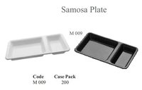 Fast Food Tray [Samosa Plate] 2 in 1 ABS & Polycarbonate 4.25 x 8