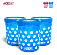 Polka 1600 Container (3 Pc Set) - Color: Pink