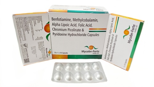 Benfotiamine, Methylcobalamin, Alpha Lipoic Acid, Folic Acid, Chromium Picolinate & Pyridoxine Hydrochloride Capsules
