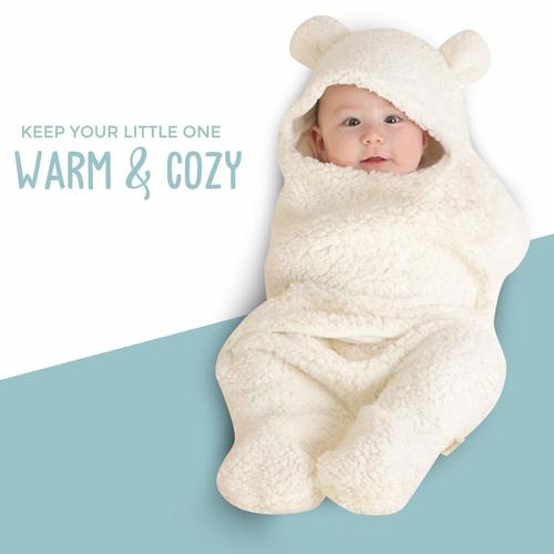 Baby Hooded Swaddle Cum Blanket
