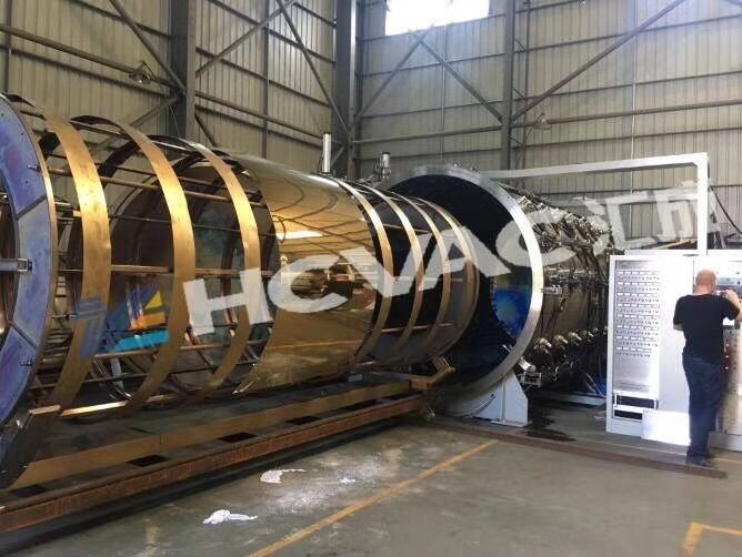 HCVAC Golden Stainless Steel Pipe/Tube/Furniture PVD Coating Machine Plant