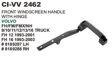 Front Windscreen Handle With Hinge Volvo Truck Vehicle Type: 4 Wheeler