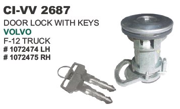 Door Lock with Keys Volvo Truck