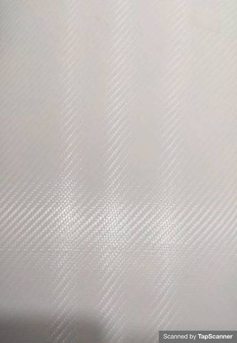 White Carbon Fiber Texture Back Mobile Skin Material