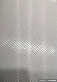 Transparent  White Carbon Fiber Texture Back Mobile Skin Material