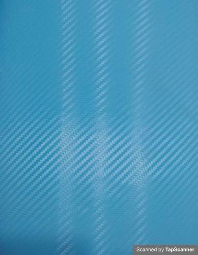 Sky Blue Carbon Fiber Texture Back Mobile Skin Material