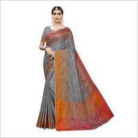 Desing Linen Party Wear Sarees