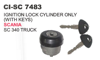 Ignition Lock Cylinder with Keys Scania Truck