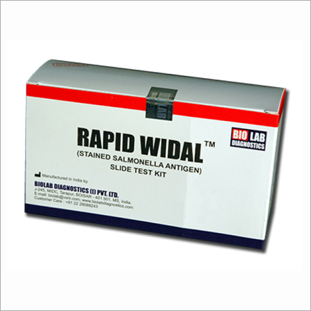 Rapid Widal (O, & H) Slide Test