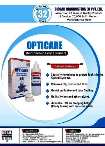 OPTICARE - MICROSCOPE LENS CLEANER By Bio Lab Diagnostics India Private Limited