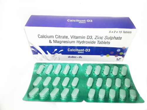 Calcium Citrate, Vitamin D3, Magnesium, Zinc Tablets