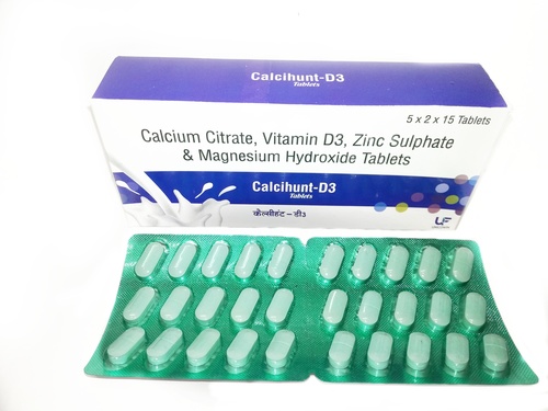 Calcium Citrate, Vitamin d3, Magnesium, Zinc Tablets