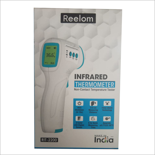 Infrared Forehead Thermometer - Plastic Material | Manual Operation, Digital and Other Usage for Hospitals and Clinics