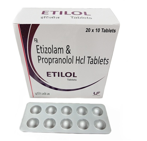 Etizolam Propranolol Hcl Tablets