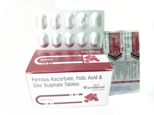Ferrous Ascorbate, Folic Acid, Zinc Tablets