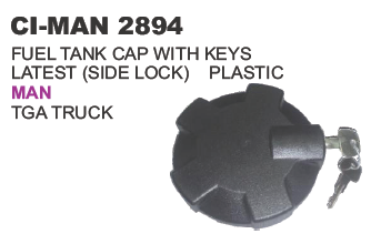 Fuel Tank cap with Keys Plastic Man Truck